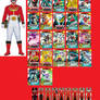 Megaforce Red Ranger's Card Deck and Ranger Keys