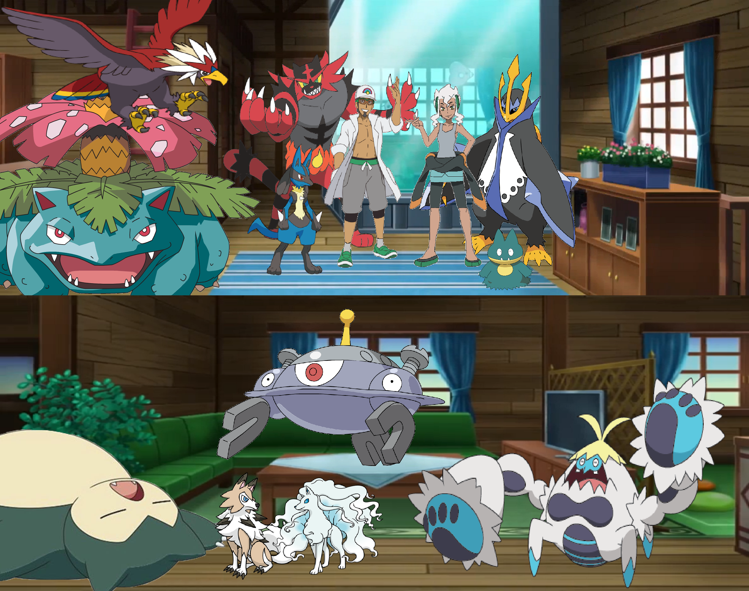 Professors Kukui And Burnet With Their Pokemon By Chipmunkraccoonoz On Deviantart Professors Kukui And Burnet With Their Pokemon By Chipmunkraccoonoz On Deviantart
