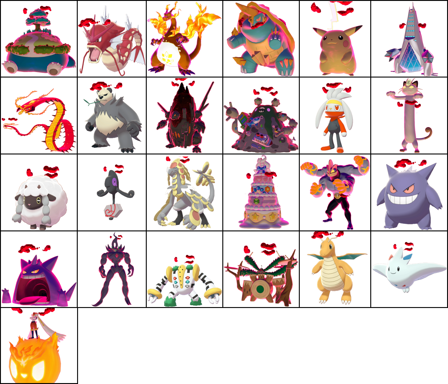 Dynamax and Gigantamax Pokemon in the anime by ChipmunkRaccoonOz on