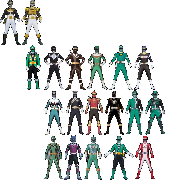 Jake's Ranger forms by ChipmunkRaccoonOz on DeviantArt