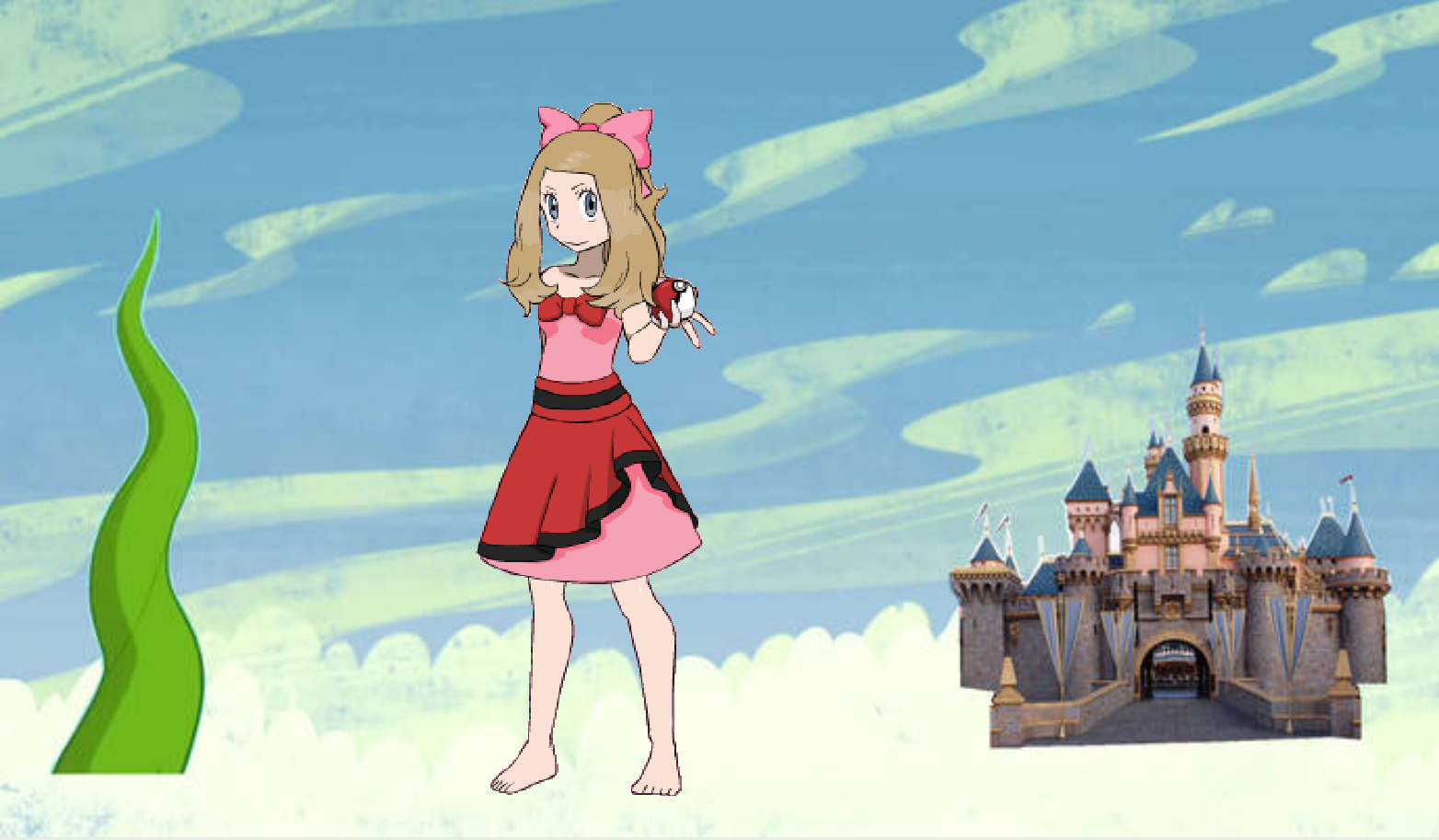 Giant Princess Serena near beanstalk by ChipmunkRaccoonOz on Giant Princess Serena near beanstalk by ChipmunkRaccoonOz on