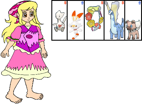 Cathy's Team in Pokemon: A+SBA by ChipmunkRaccoonOz on DeviantArt