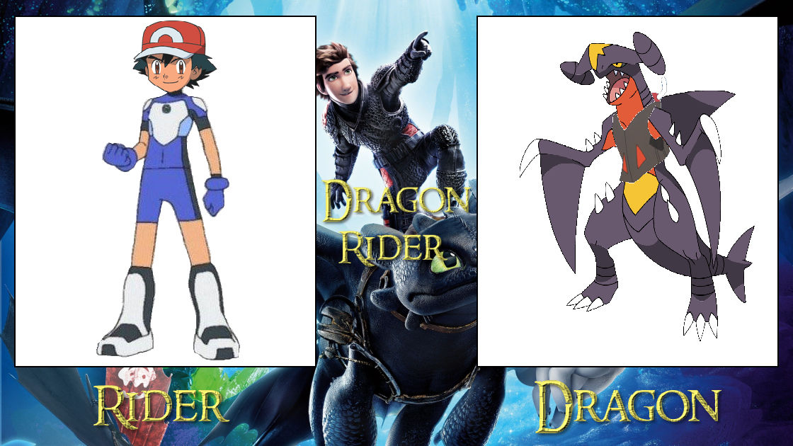 Dragon Rider - Ash and Garchomp by ChipmunkRaccoonOz on DeviantArt