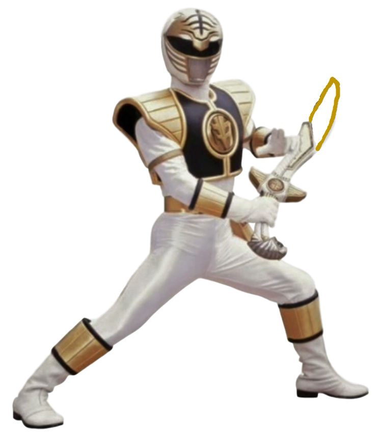 Mighty Morphin White Ranger as a Jedi by ChipmunkRaccoonOz on DeviantArt