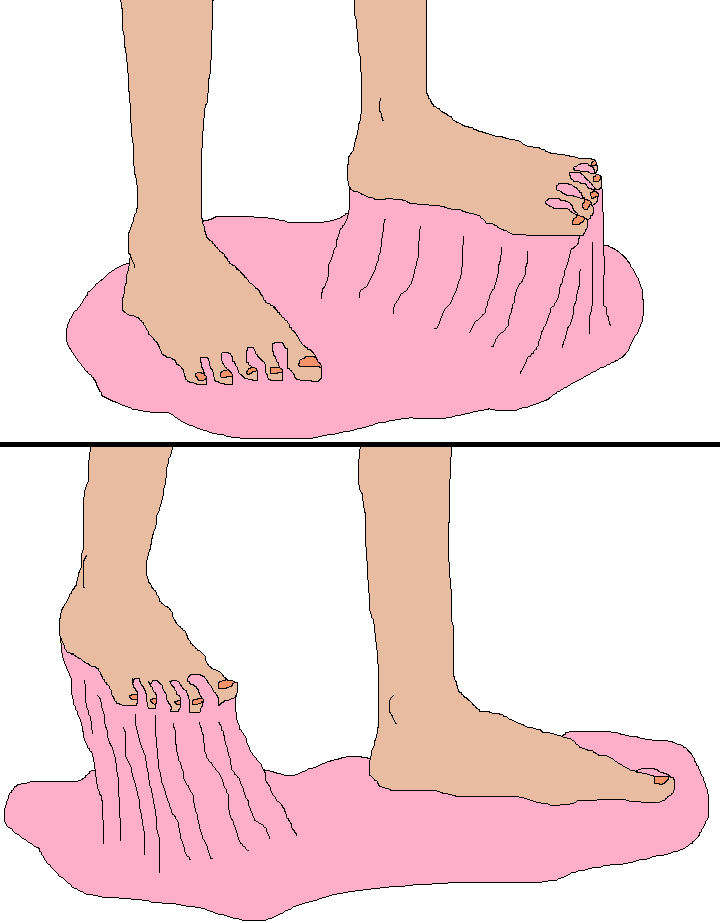 Serena's feet and red + pink toenails by ChipmunkRaccoonOz on DeviantArt