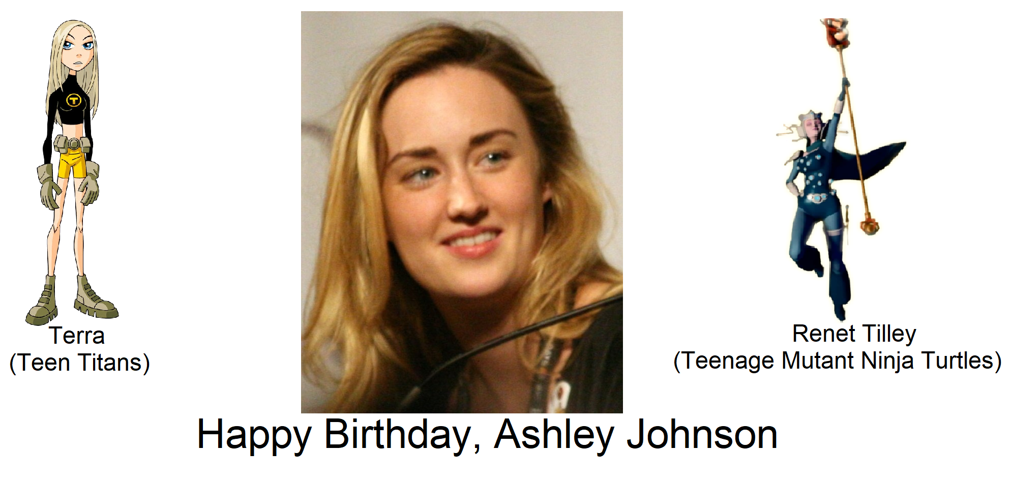 Happy Birthday, Ashley Johnson by ChipmunkRaccoonOz on DeviantArt