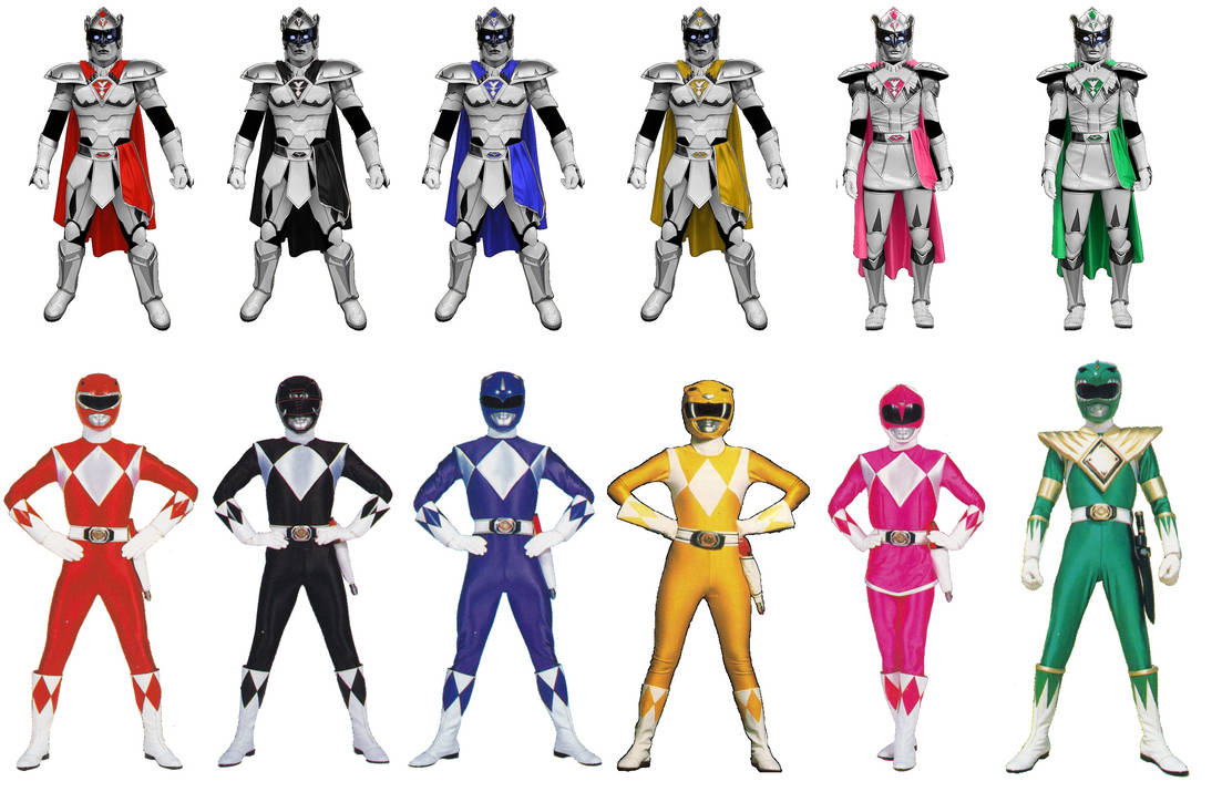 Morphin Masters and the MMPR team by ChipmunkRaccoonOz on DeviantArt