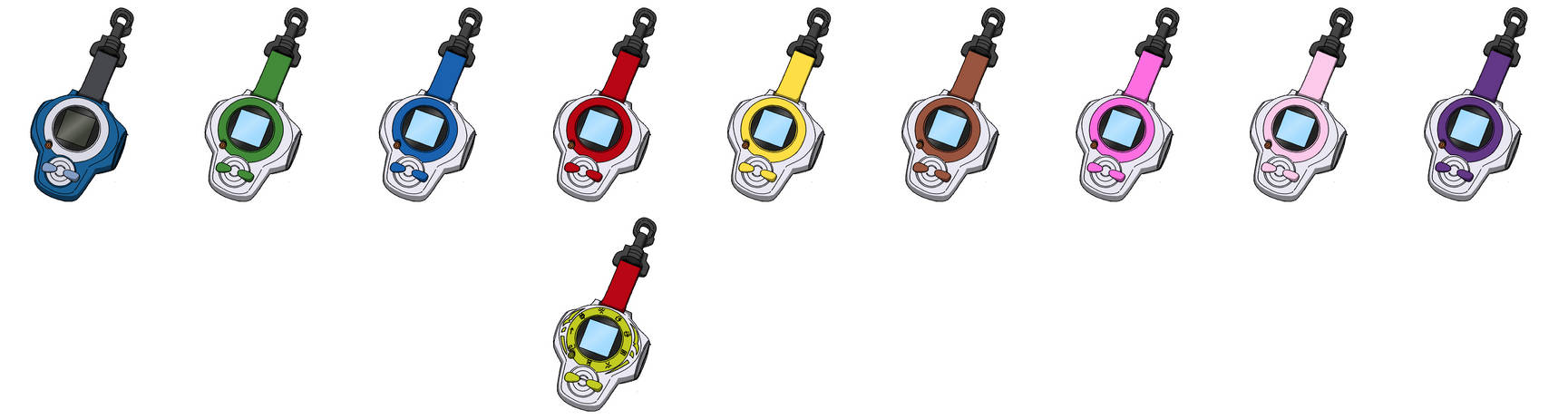 Digivices in Digimon Tamers series by ChipmunkRaccoonOz on DeviantArt