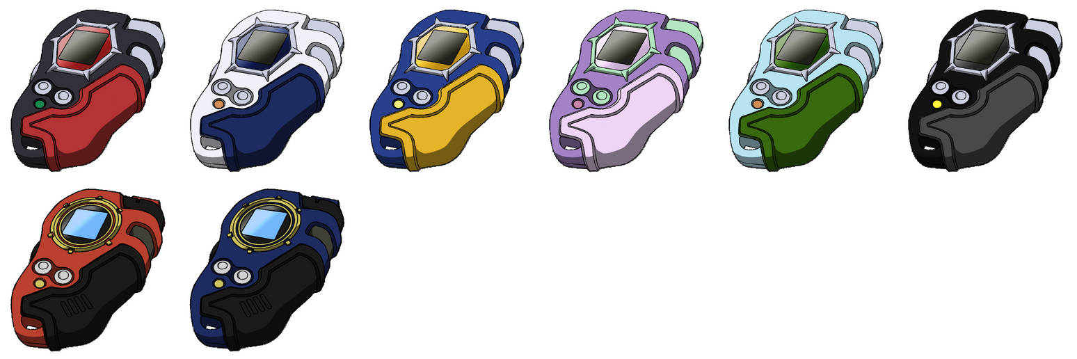 Digivices in Digimon Frontier series by ChipmunkRaccoonOz on DeviantArt
