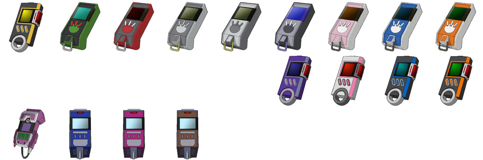 Digivices in Digimon Data Squad series by ChipmunkRaccoonOz on DeviantArt
