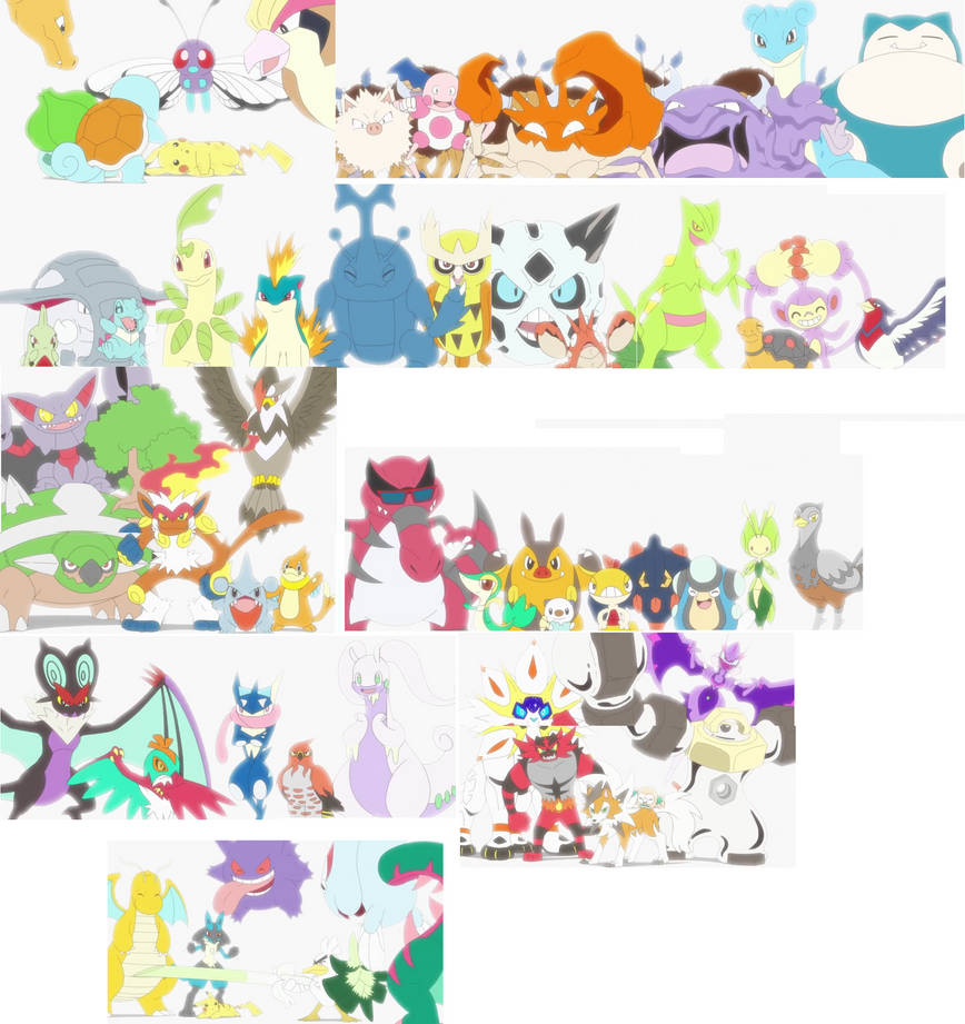 Ash's Pokemon supporting Pikachu by ChipmunkRaccoonOz on DeviantArt