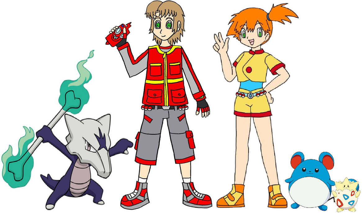 Mike, Misty and their Pokemon by ChipmunkRaccoonOz on DeviantArt