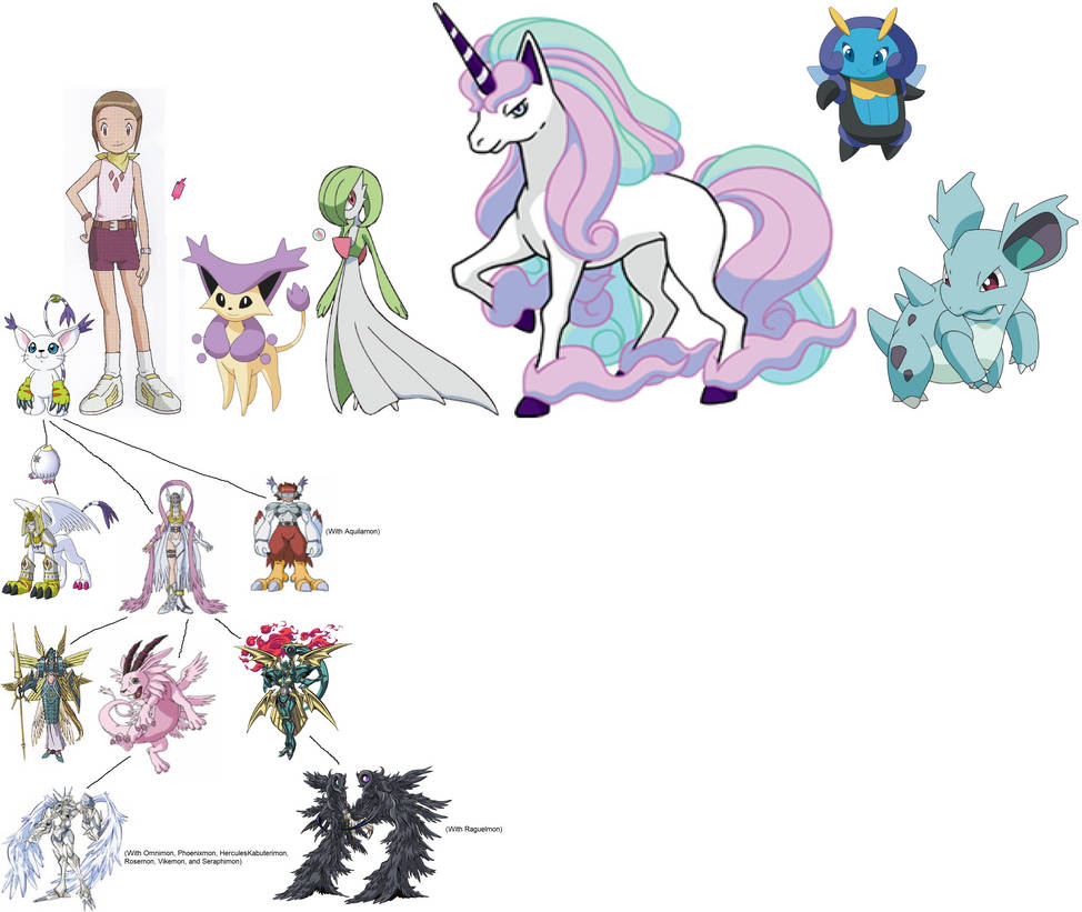 Kari Kamiya and her Pokemon team by ChipmunkRaccoonOz on DeviantArt