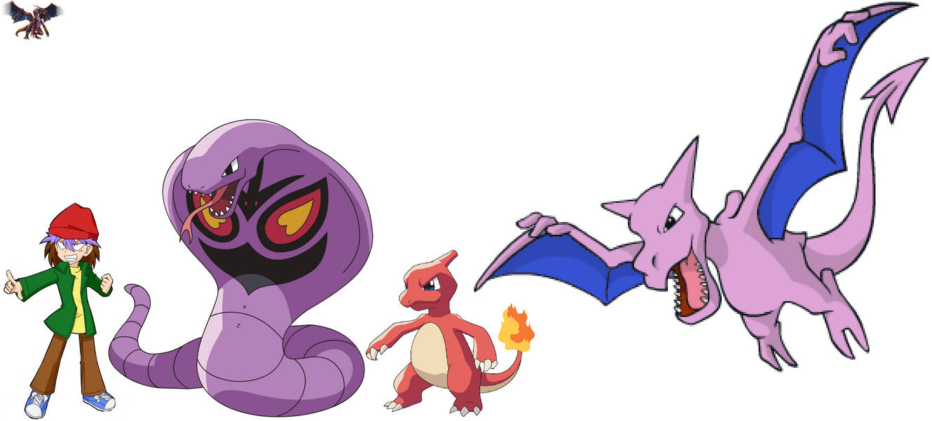 Red Raptor Pokemon Rex Raptor and his Pokemon team by ChipmunkRaccoonOz on DeviantArt