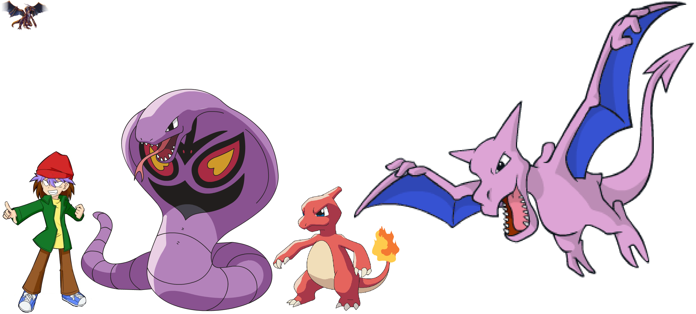 Pokemon Raptor Version Rex Raptor and his Pokemon team by ChipmunkRaccoonOz on DeviantArt