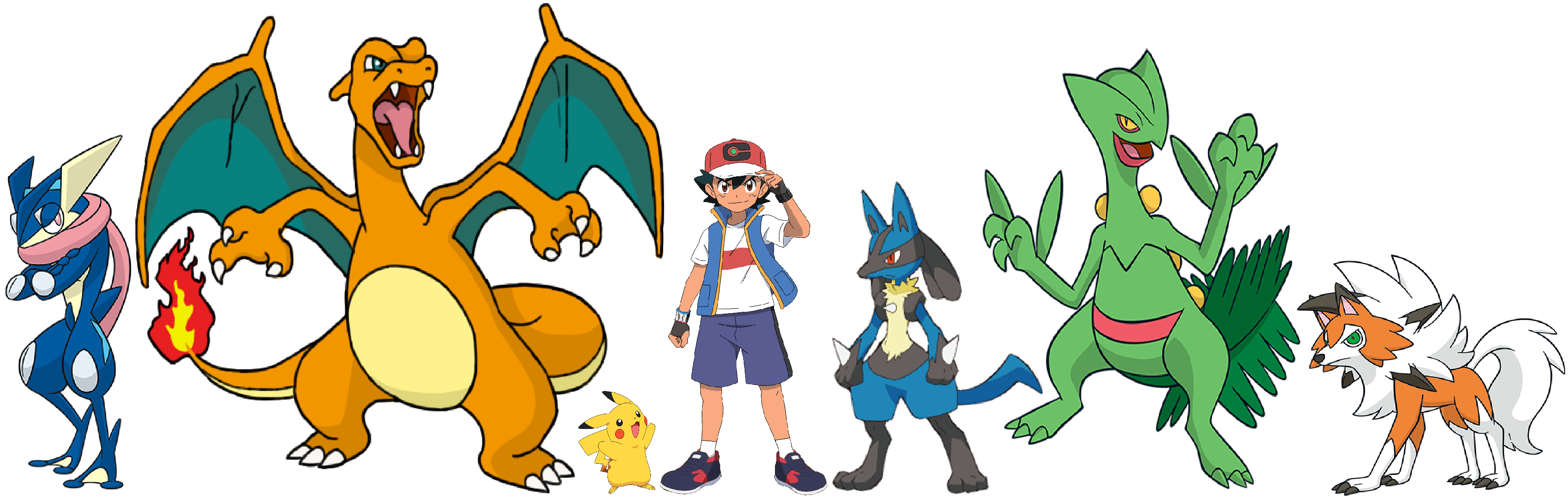 Ash's Alola Pokemon Team by WillDinoMaster55 on DeviantArt