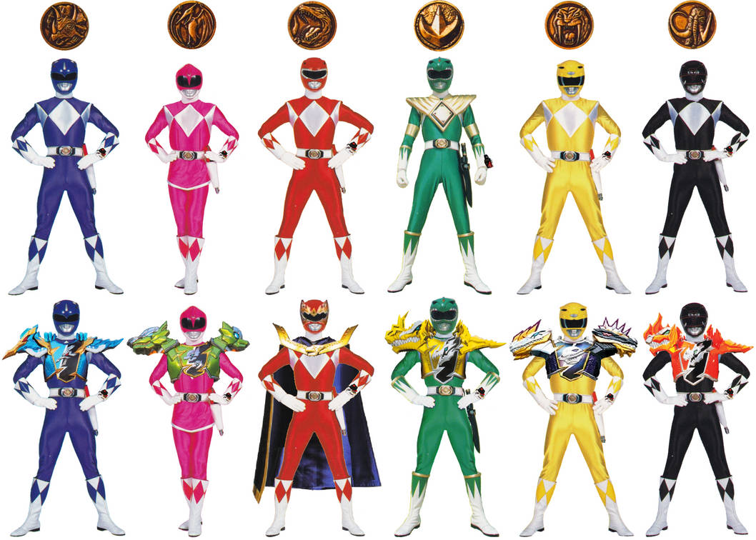 Mighty Morphin Power Rangers AU team by ChipmunkRaccoonOz on DeviantArt
