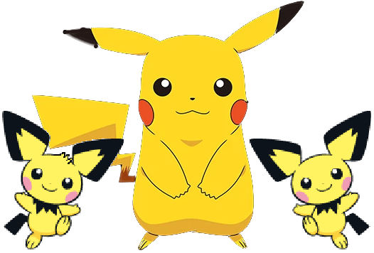 Pikachu with the Pichu Brothers by ChipmunkRaccoonOz on DeviantArt