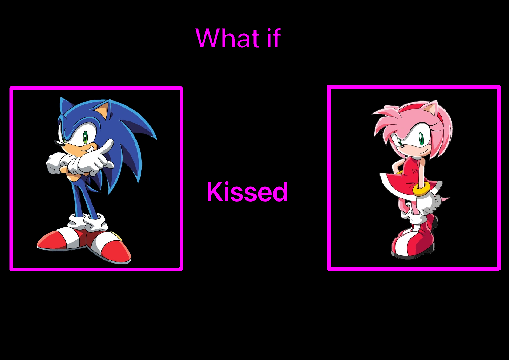 What if Sonic kissed Amy? by ChipmunkRaccoonOz on DeviantArt