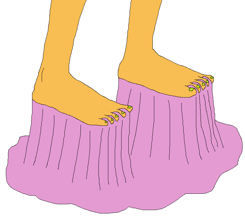 Serena's feet and red + pink toenails by ChipmunkRaccoonOz on DeviantArt