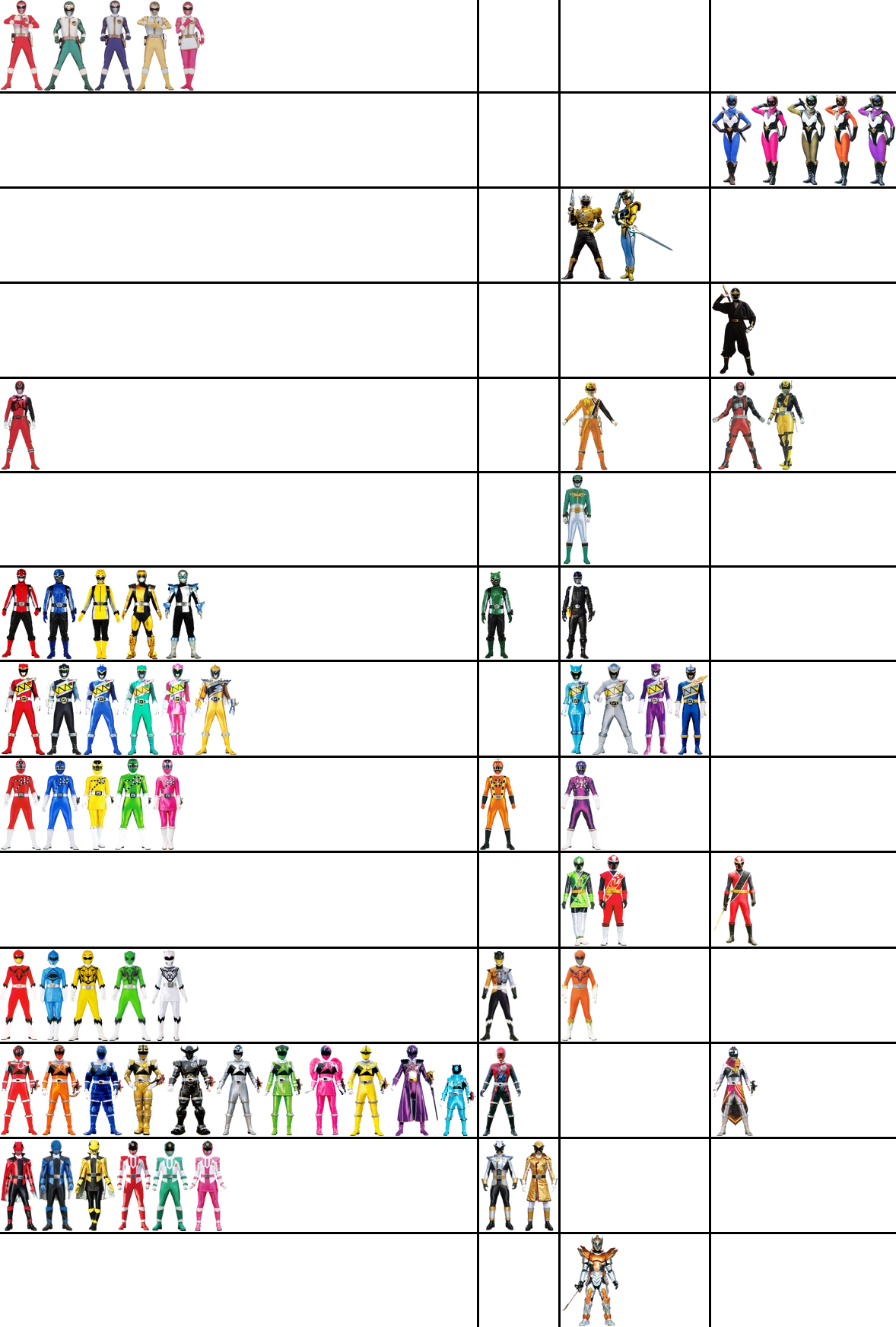 Unadapted Power Rangers by ChipmunkRaccoonOz on DeviantArt