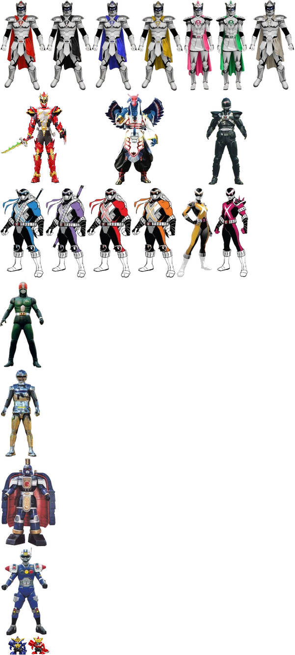 Power Rangers Ztypes Rangers with Zord forms in my Power Rangers verse by ChipmunkRaccoonOz ...