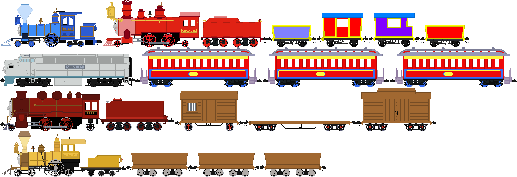 Deviantart Train Engine Characters from The Little Engine That Could by ChipmunkRaccoonOz on ...