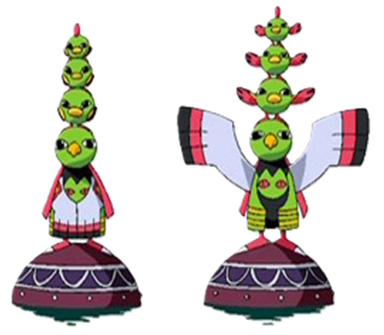 Natu and Xatu render by ChipmunkRaccoonOz on DeviantArt