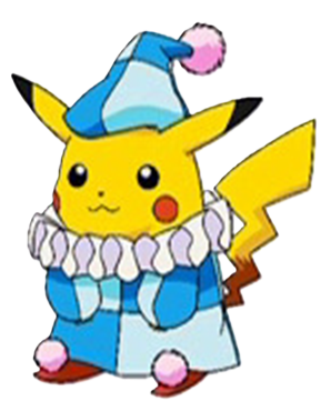 Pikachu in Cameron Palace attire render by ChipmunkRaccoonOz on DeviantArt