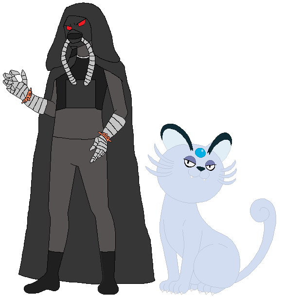 Dr. Claw and M.A.D. Cat - Pokemon Style