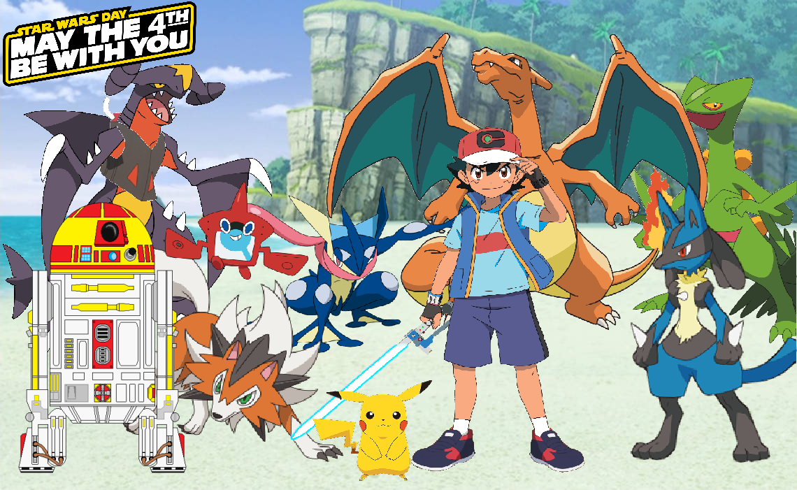Jedi Knight Ash and his Pokemon by ChipmunkRaccoonOz on DeviantArt