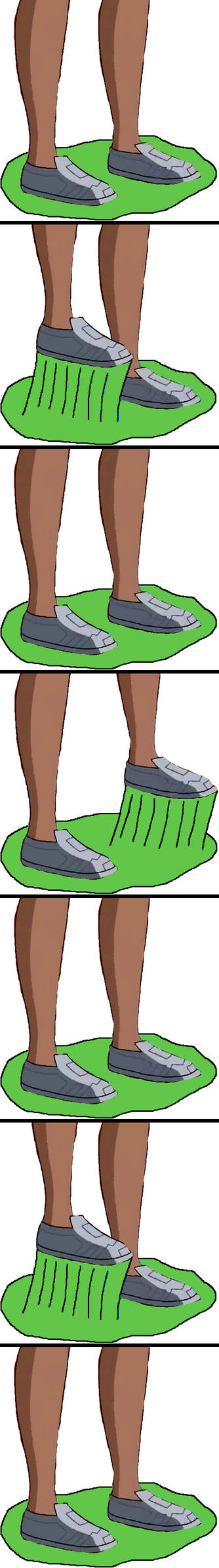 Lois Lane's slip-on shoes stuck in goo (green) by ChipmunkRaccoonOz on ...