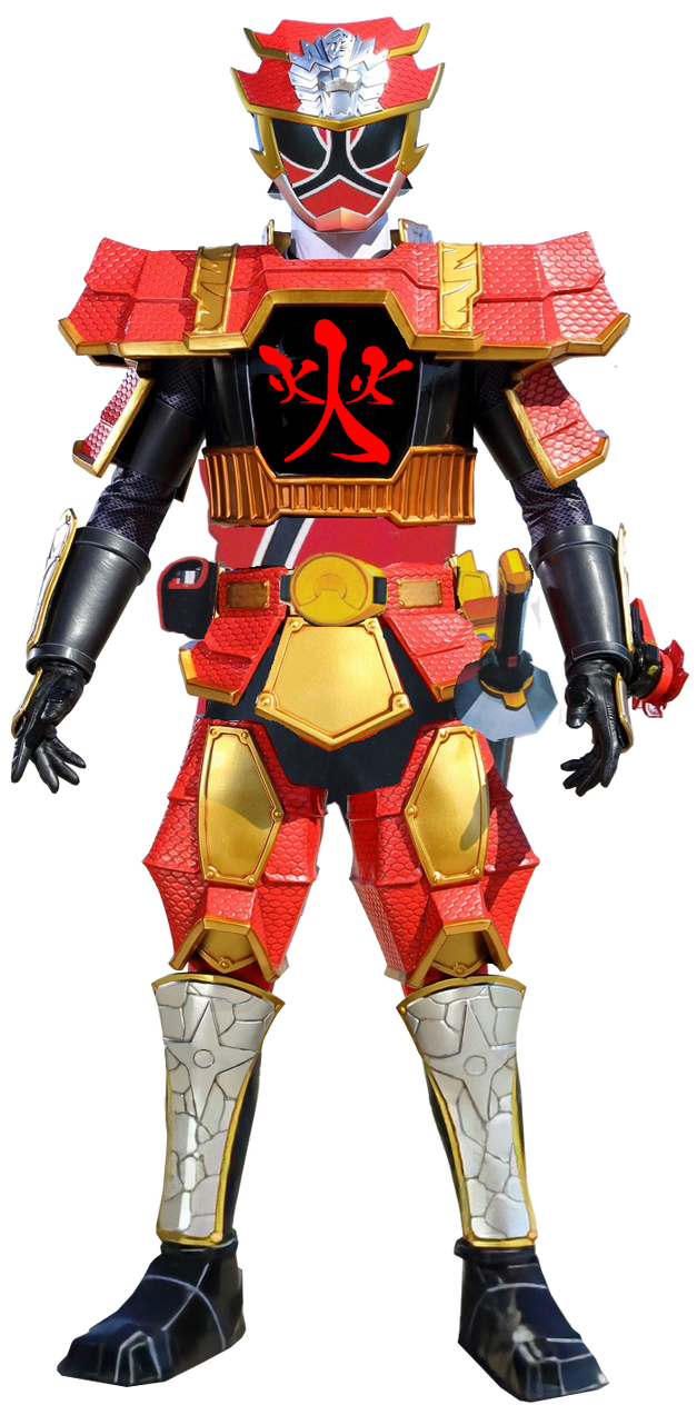 Red Samurai Ranger Lion Fire Mode 2.0 by ChipmunkRaccoonOz on DeviantArt