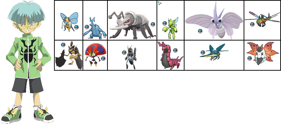 Weevil Pookemon Weevil Underwood's Team in Pokemon: A+SBA by ChipmunkRaccoonOz on ...