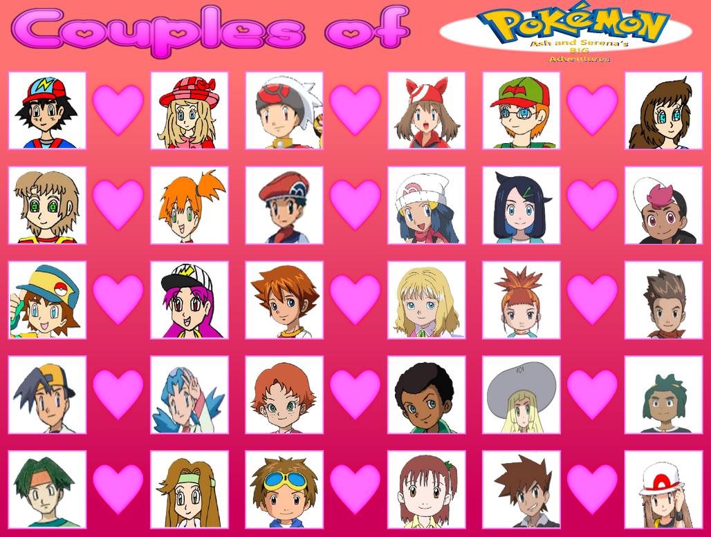 Couples of my Pokemon AU by ChipmunkRaccoonOz on DeviantArt