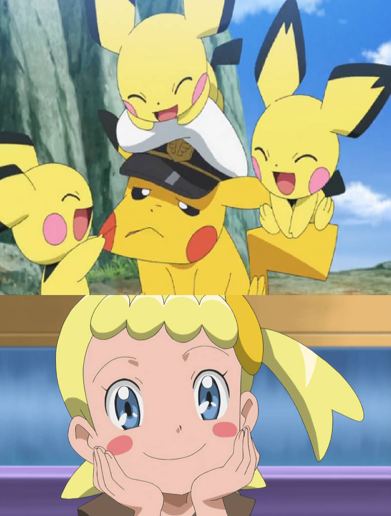 Bonnie smiles at Captain Pikachu and Pichu by ChipmunkRaccoonOz on ...