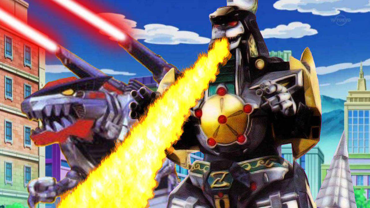 Q Rex Ryp Dragonzord and Q-Rex using attacks on enemy by ChipmunkRaccoonOz on ...