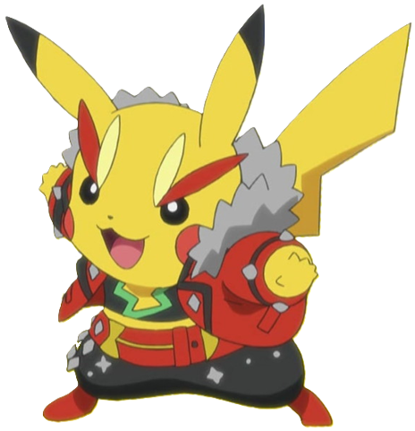 Pikachu Rock Star render by ChipmunkRaccoonOz on DeviantArt