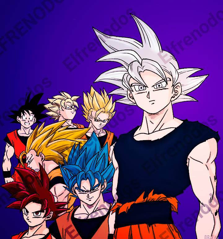 Goku transformaciones ( coloreado ) by ELFRENODOS on DeviantArt