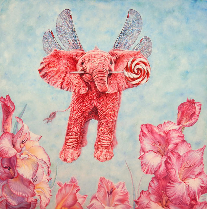 Pink Elephant by Vincik