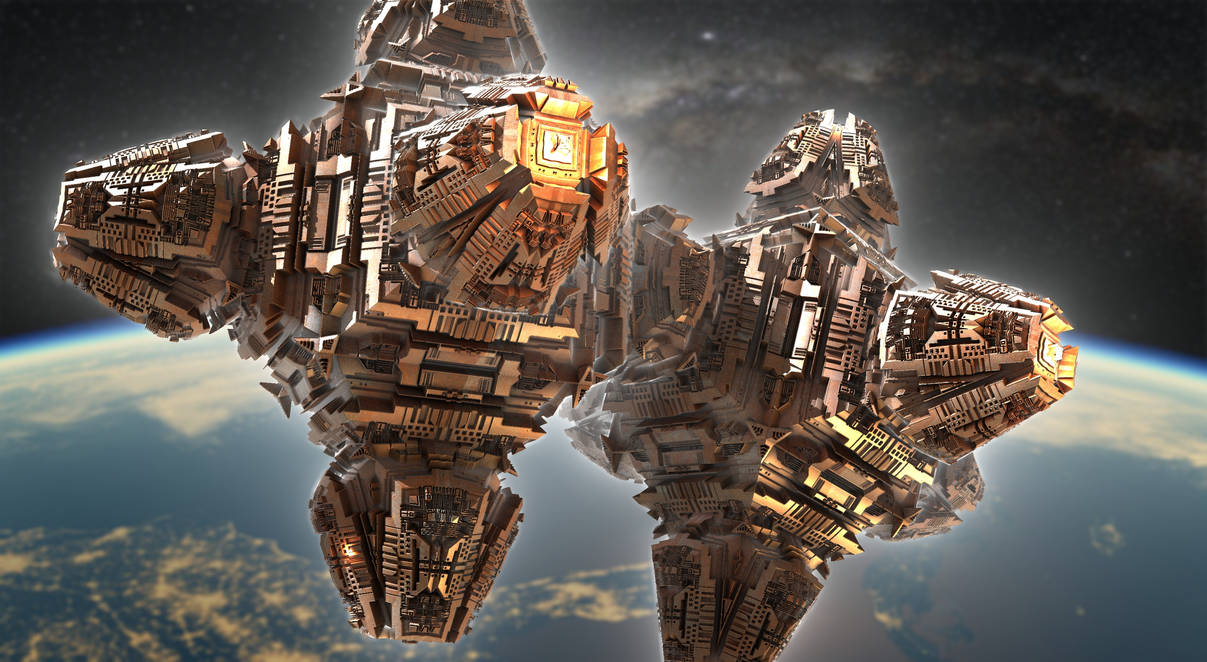 Collus Station Mega Colossus Space Station by Nicolas-Clement on DeviantArt