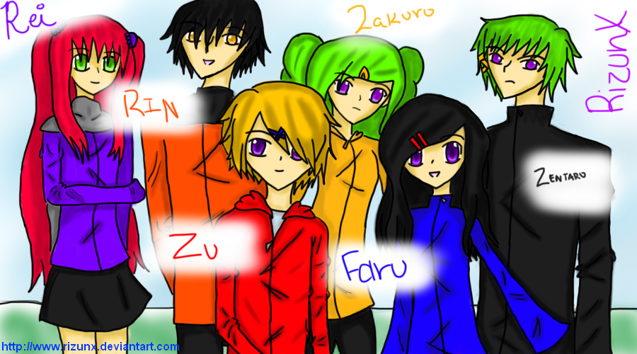 6 of my 17 Original Characters
