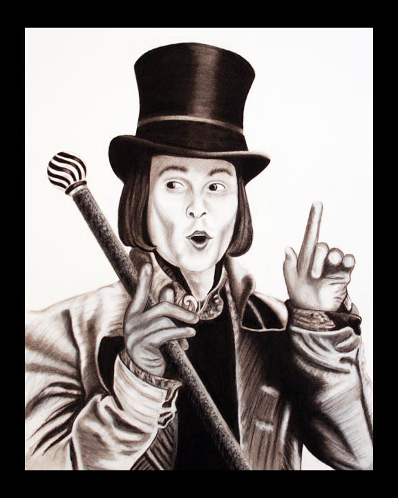 Johnny Depp As Willy Wonka By Stitch Bunny On Deviantart