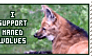 Maned wolf stamp