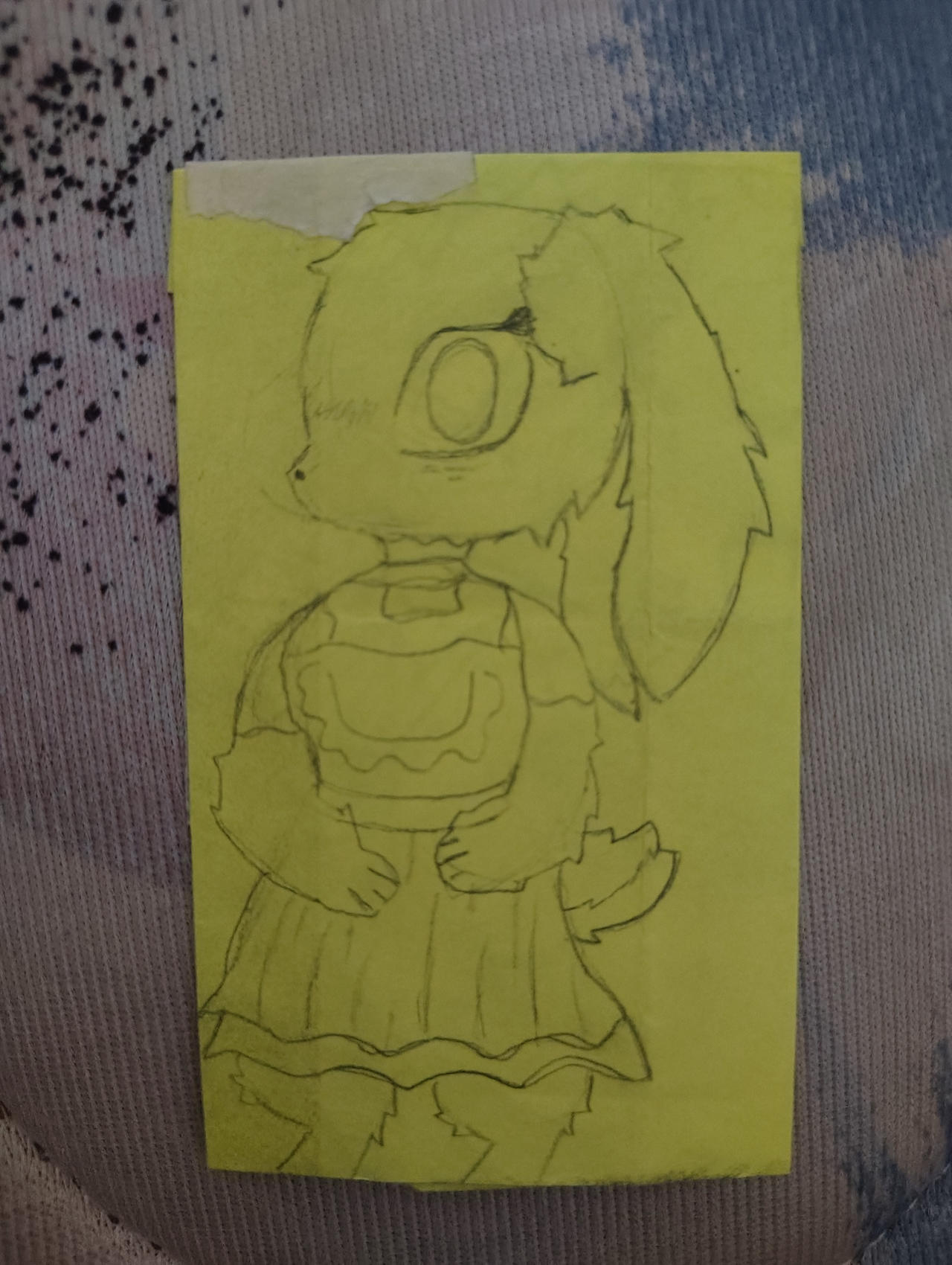 Sticky note bunny by KittyLovi on DeviantArt