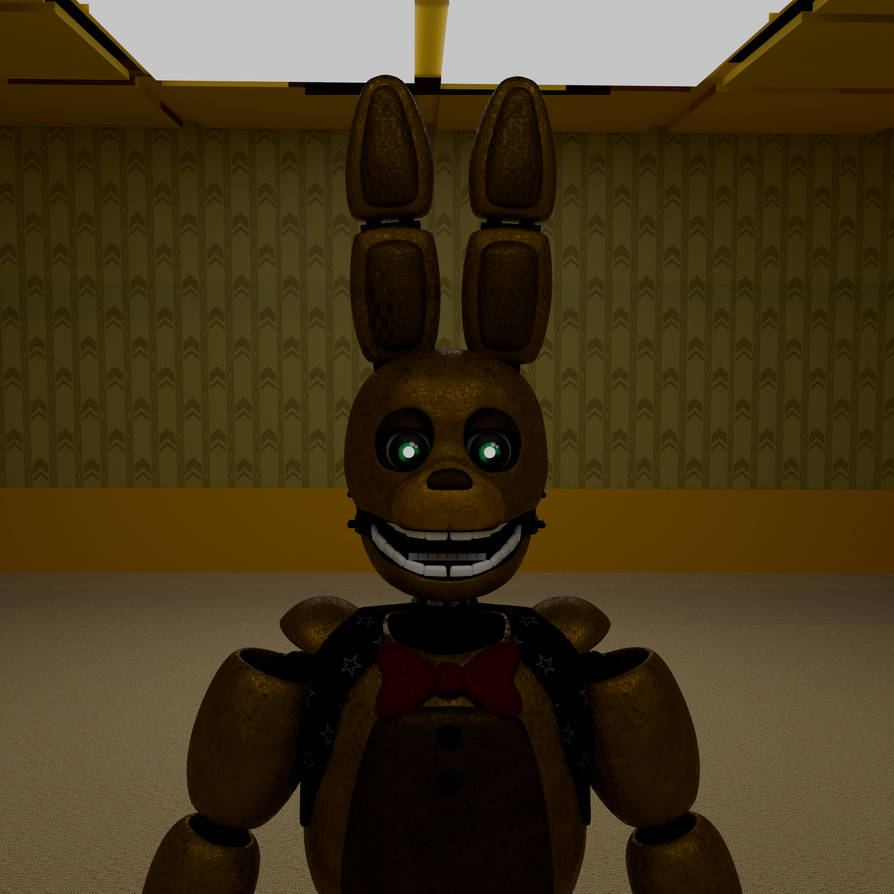 Spring Bonnie In Backrooms by Stixyie on DeviantArt