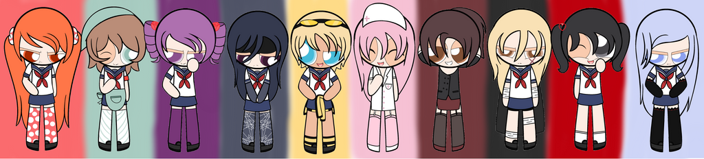 Yan Sim 1980s Rivals Names Yandere Simulator Ten Rivals by PuffedYuno on DeviantArt