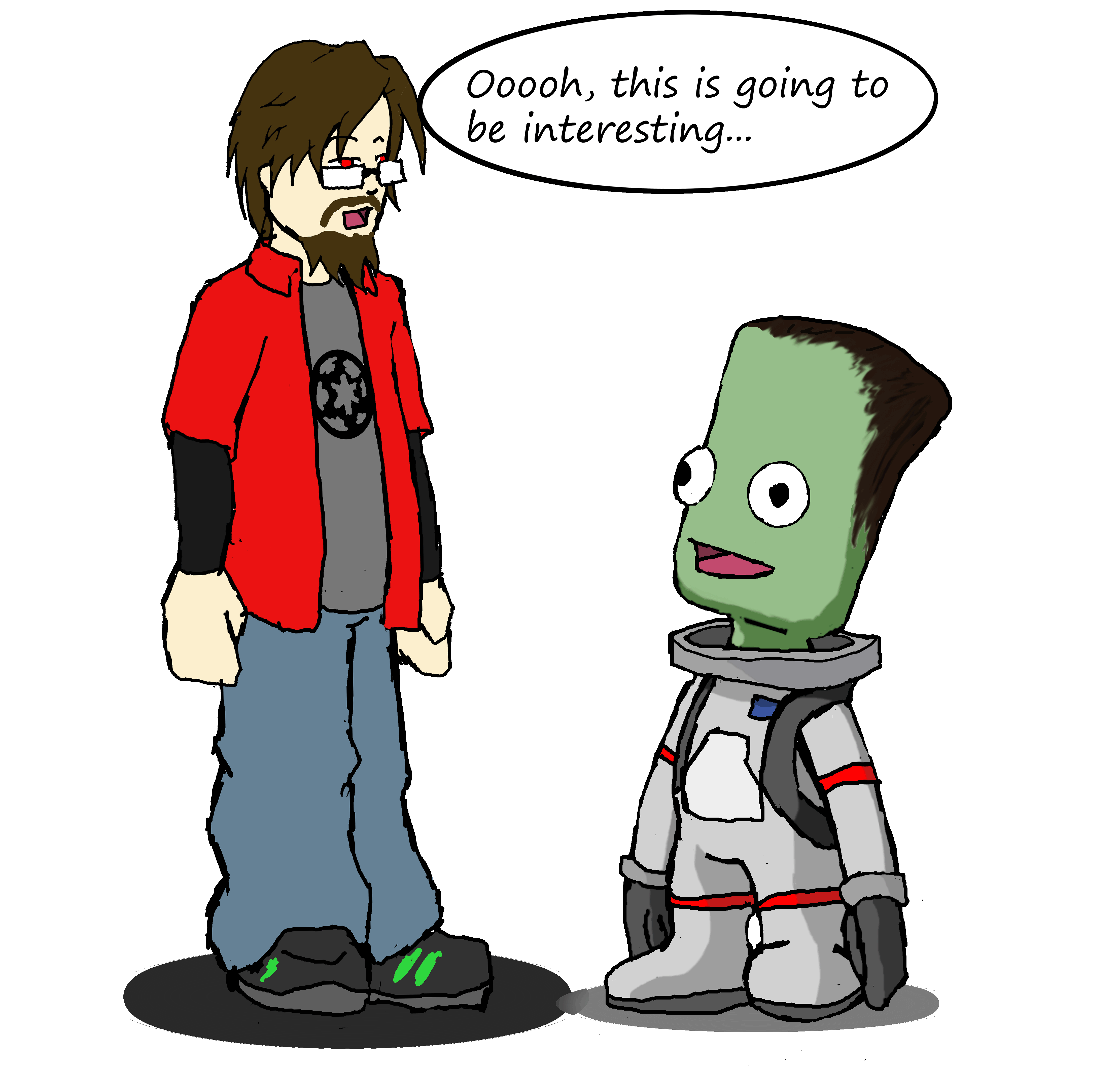 Sketchy Meets a Kerbal