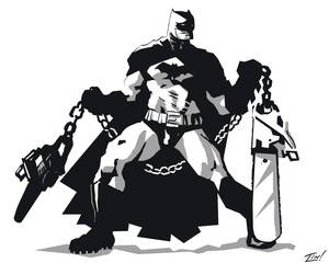 Batman with Chainsaw Nunchucks