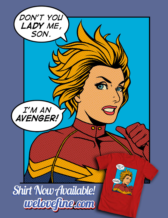 Captain Marvel Pop Art